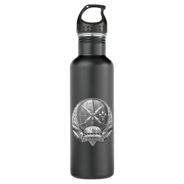 [200] SOWT Badge [Crest] Stainless Steel Water Bottle (Front)