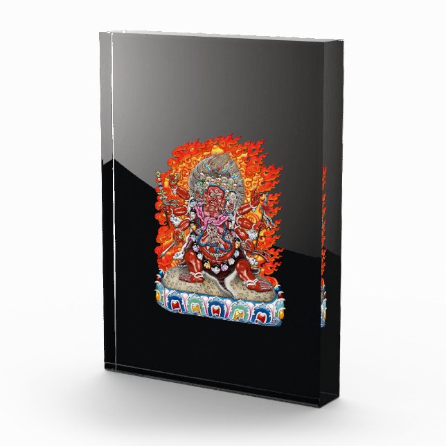 [200] Tibetan Thangka  - Wrathful Deity Hayagriva Acrylic Award (Right)