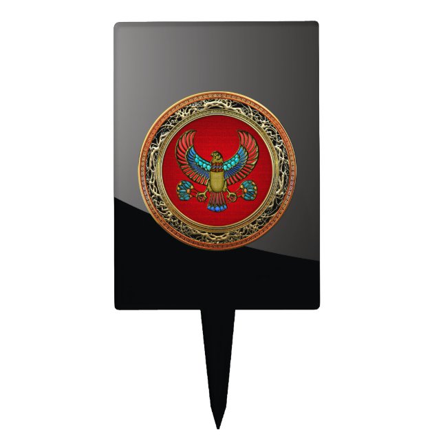 [200] Treasure Trove: Egyptian Falcon Cake Topper (Front)
