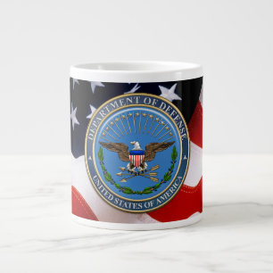[200] U.S. Department of Defense (DOD) Emblem [3D] Large Coffee Mug