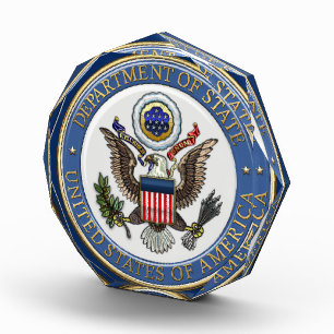 [200] U.S. Department of State (DoS) Emblem [3D] Acrylic Award