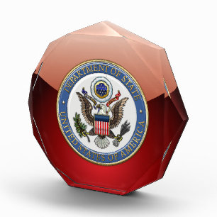 [200] U.S. Department of State (DoS) Emblem [3D] Acrylic Award