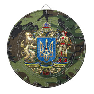 [200] Ukraine: Proposed Greater Coat of Arms Dart Board
