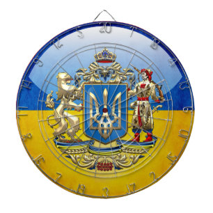 [200] Ukraine: Proposed Greater Coat of Arms Dart Board