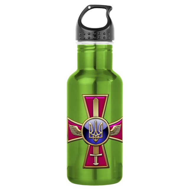 [200] Ukrainian Air Force Emblem Water Bottle (Front)