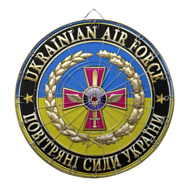 [200] Ukrainian Air Force [Special Edition] Dart Board (Front)