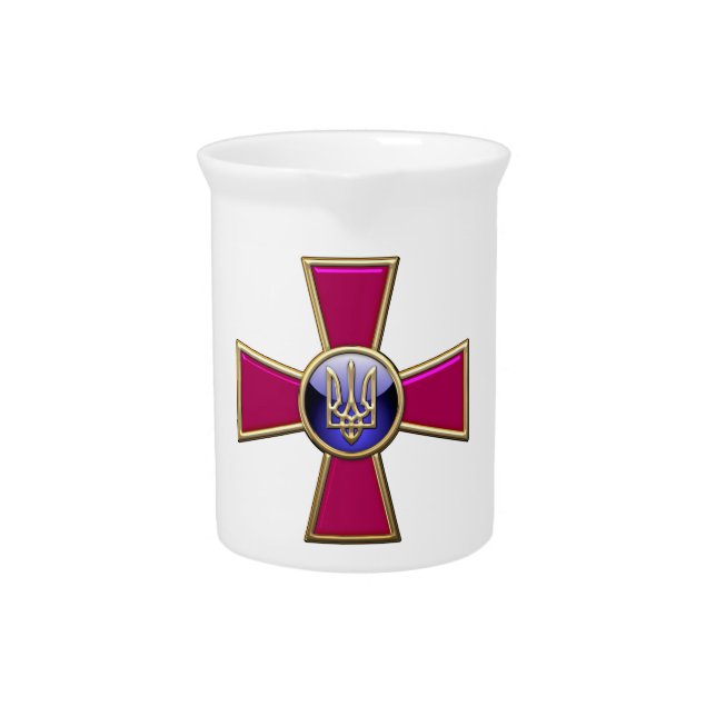 [200] Ukrainian Armed Forces Emblem Drink Pitcher (Front)