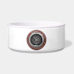[200] Vegvisir - Viking Silver Magic Runic Compass Bowl<br><div class="desc">Introducing ‘Viking Treasures’ Collection by Serge Averbukh, showcasing convergent media paintings of various Viking relics, artifacts and historic treasures. Here you will find fine art pieces, featuring Vegvisir - Viking Silver Magic Runic Compass. A Vegvisir (Icelandic 'sign post') is an Icelandic magical stave intended to help the bearer find their...</div>