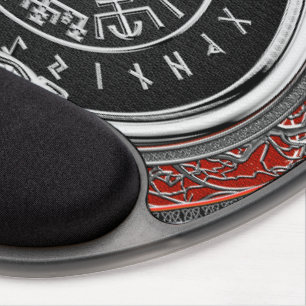 [200] Vegvisir - Viking Silver Magic Runic Compass Gel Mouse Pad