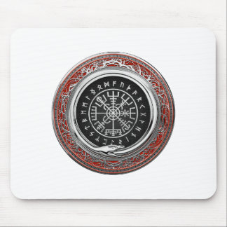 [200] Vegvisir - Viking Silver Magic Runic Compass Mouse Pad