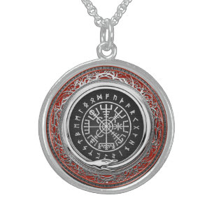 [200] Vegvisir - Viking Silver Magic Runic Compass Sterling Silver Necklace