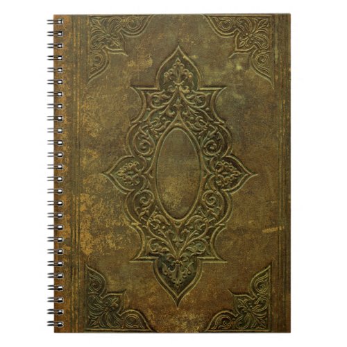 200 Year Old Book Cover Notebook