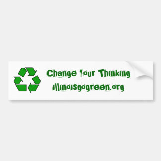 200px-Recycle001.svg, Change Your Thinkingillin... Bumper Sticker