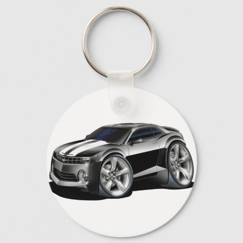 2010-11 Camaro Black-White Car Keychain