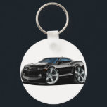 2010-12 Camaro Black-White Car Keychain<br><div class="desc">Keychain Template</div>