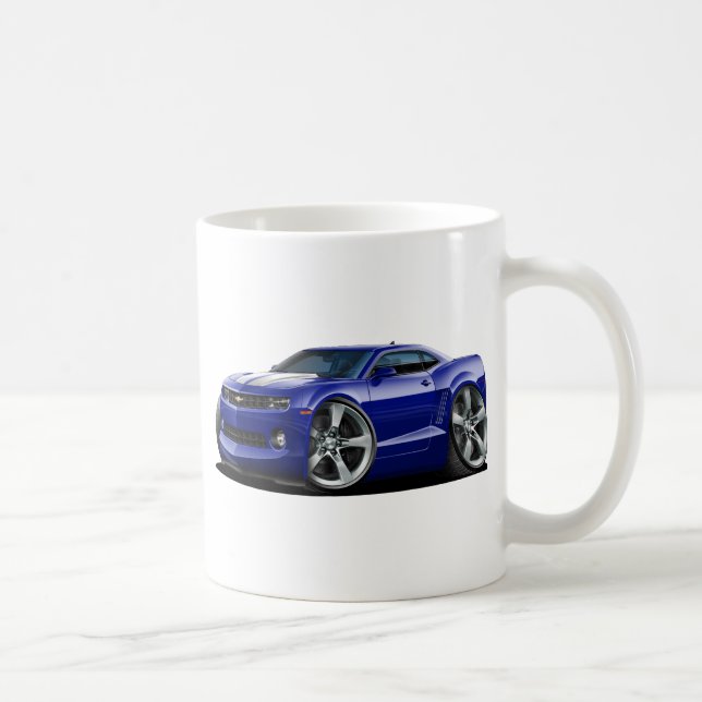 2010-12 Camaro Blue-White Car Coffee Mug (Right)