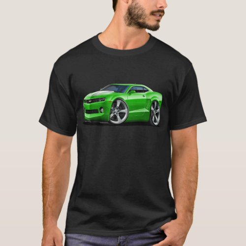 2010-12 Camaro Green-White Car T-Shirt
