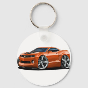 2010-12 Camaro Orange-Black Car Keychain