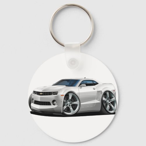 2010_12 Camaro White Car Keychain