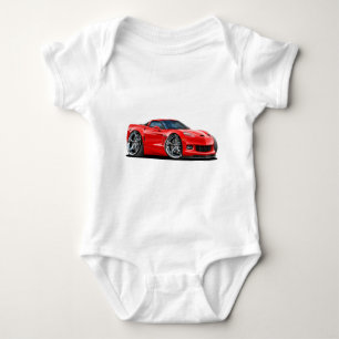 2010-12 Corvette Red Car Baby Bodysuit