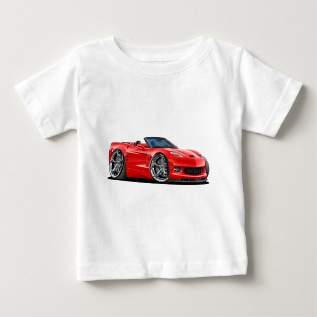 2010-12 Corvette Red Convertible Baby T-Shirt (Front)