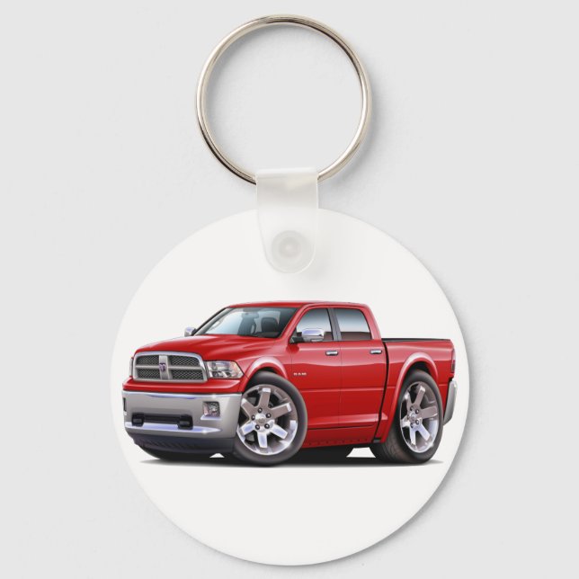 2010-12 Ram Dual Red Truck Keychain (Front)