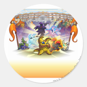 2010 Altador Cup Classic Round Sticker