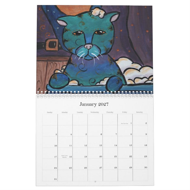 2010 Art Cats Calendar (Jan 2027)