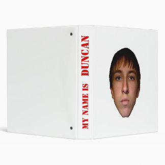 2010 Binder, My name is Duncan 3 Ring Binder