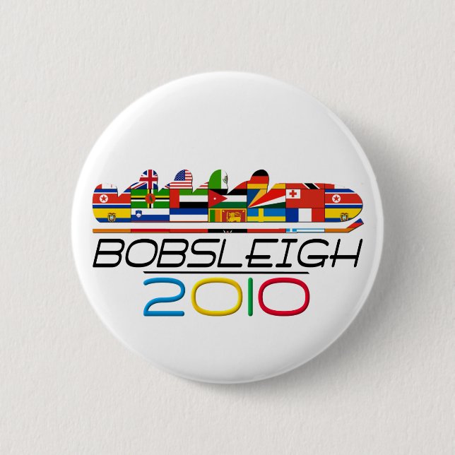 2010: Bobsleigh Pinback Button (Front)