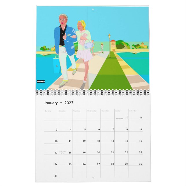 2010 Calendar illustrated by nerosunero (Jan 2027)