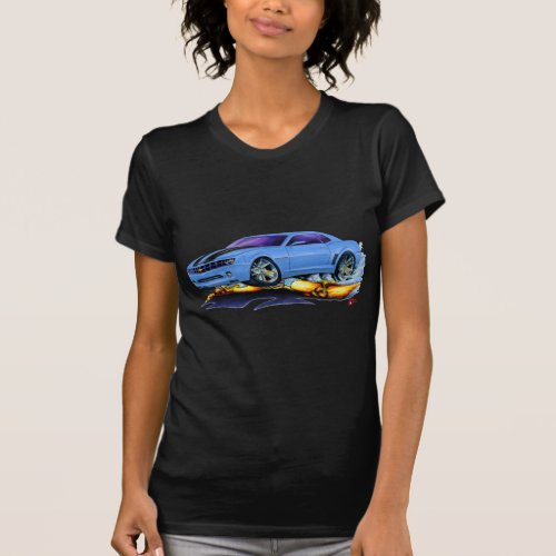 2010 Camaro Lt Blue_Black Car T_Shirt