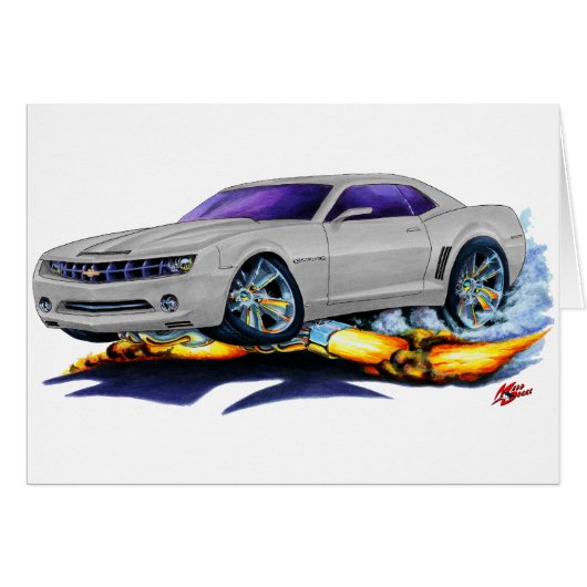 2010 Camaro Silver Car Cards (Front Horizontal)