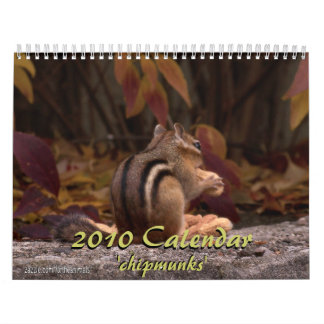 2010 Chipmunk Calendar