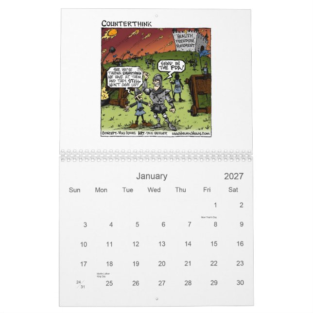 2010 Counter Think Calendar (Jan 2027)