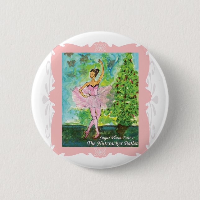 2010  Edition Sugarplum Fairy Button (Front)