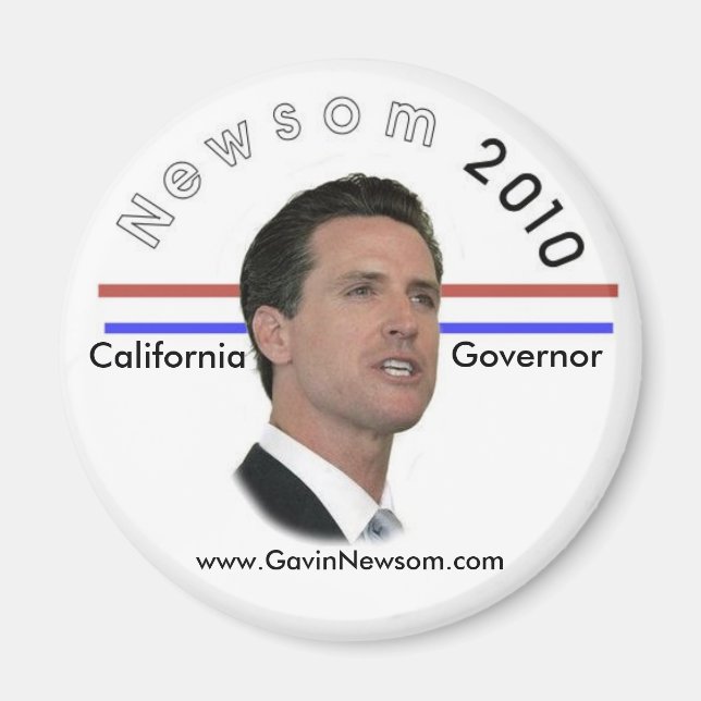 2010 Gavin Newsom magnet (Front)