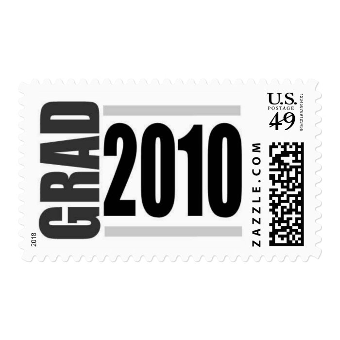 2010 Graduate   silver Stamp