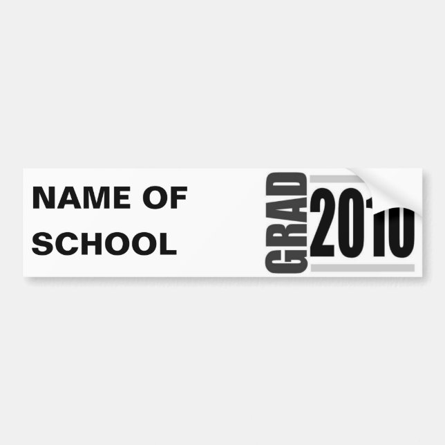 2010 Graduation Bumper Sticker (Front)