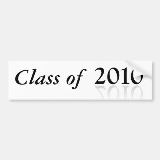 2010 Graduation bumper sticker Class of 2010 -w