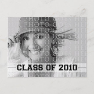 2010 Graduation Invitation Announcement Postcard