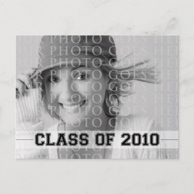 2010 Graduation Invitation Announcement Postcard (Front)