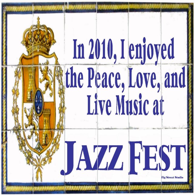 2010 Jazz Fest Tile Mural Statuette (Front)