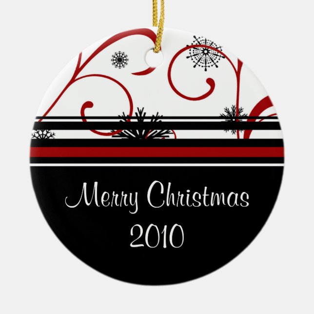2010 Merry Christmas Ornament (Front)