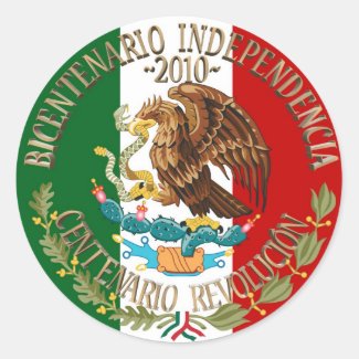 2010 Mexican Independence/Revolution Classic Round Sticker