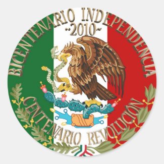 2010 Mexican Independence/Revolution Classic Round Sticker