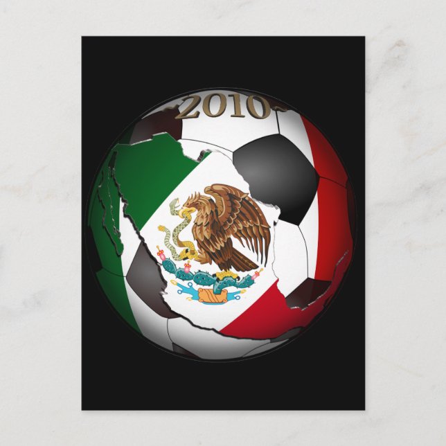 2010 Mexico Soccer Ball Postcard (Front)