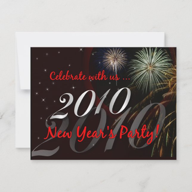 2010 New Year's Eve Party Invitations (Front)