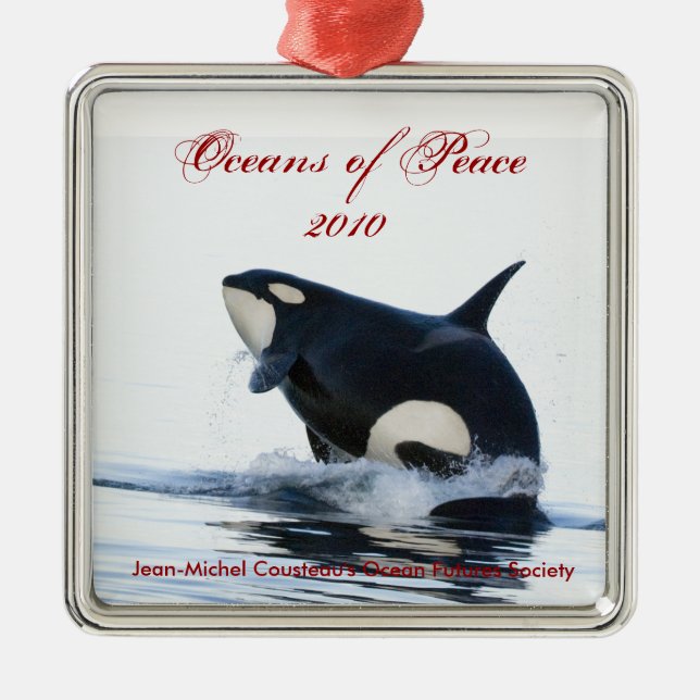 2010 Orca Holiday Ornament (Front)