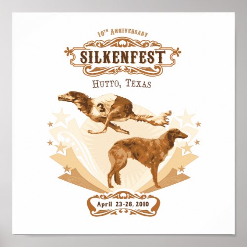 2010 Silkenfest logo Crystal Buckey posterprint Poster